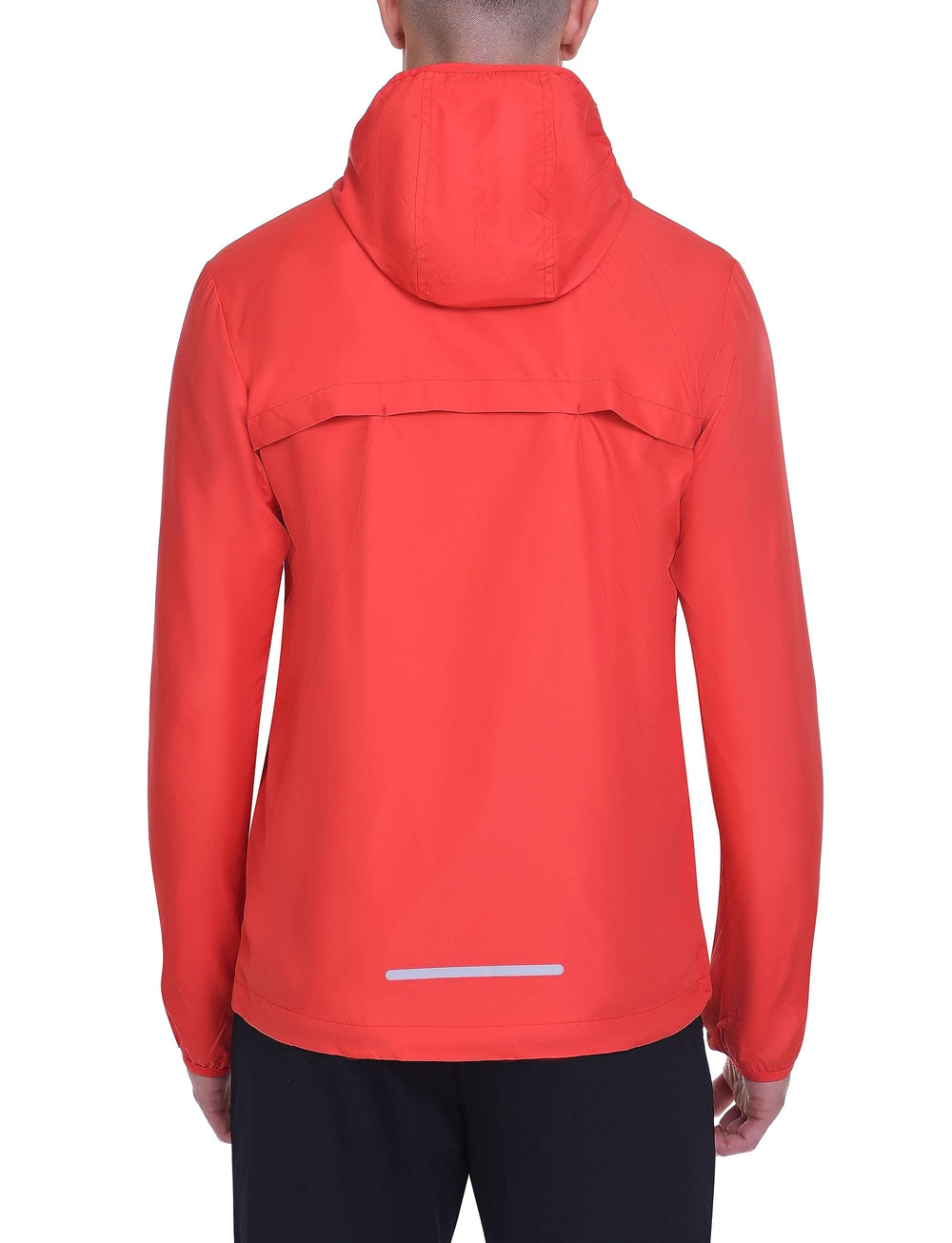 TCA jacket hood detail highlighting weather protection and secure fit during workouts