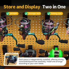 Lightweight ABS reel holder with secure wall mount