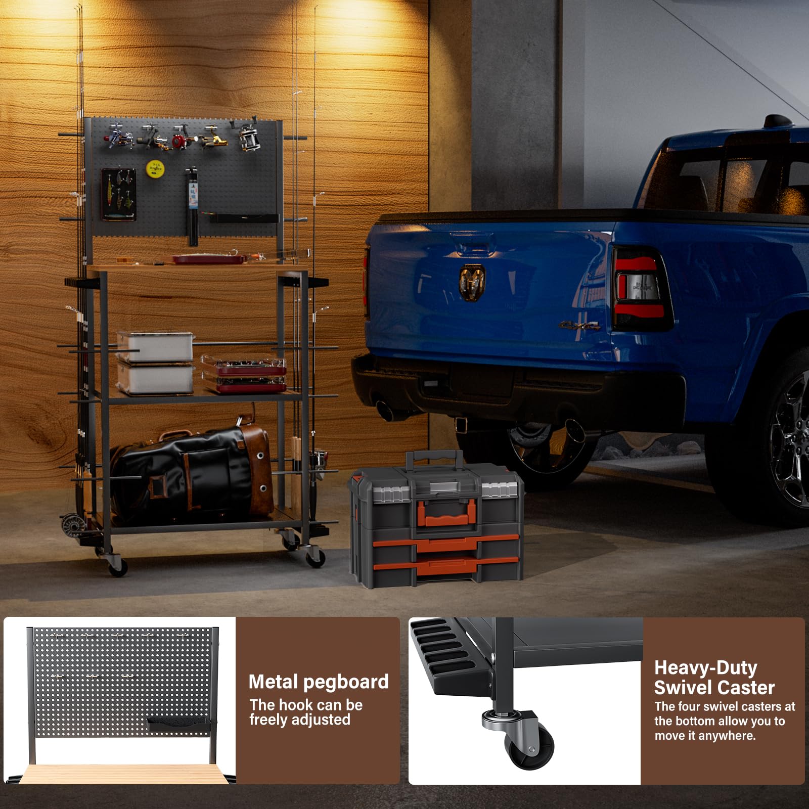 Tcakelox gift-ready fishing rack suits serious anglers.