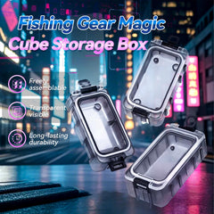 Magnetic strips secure small tackle pieces during transport