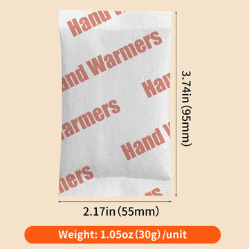 TCANG hand warmers activation-15-minutes showing quick heat onset.