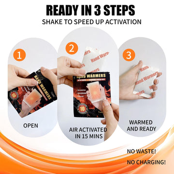 TCANG hand warmers in shoes-toes keeping feet cozy outdoors.