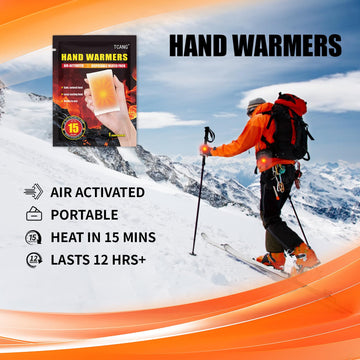 TCANG hand warmers inside gloves delivering snug warmth.