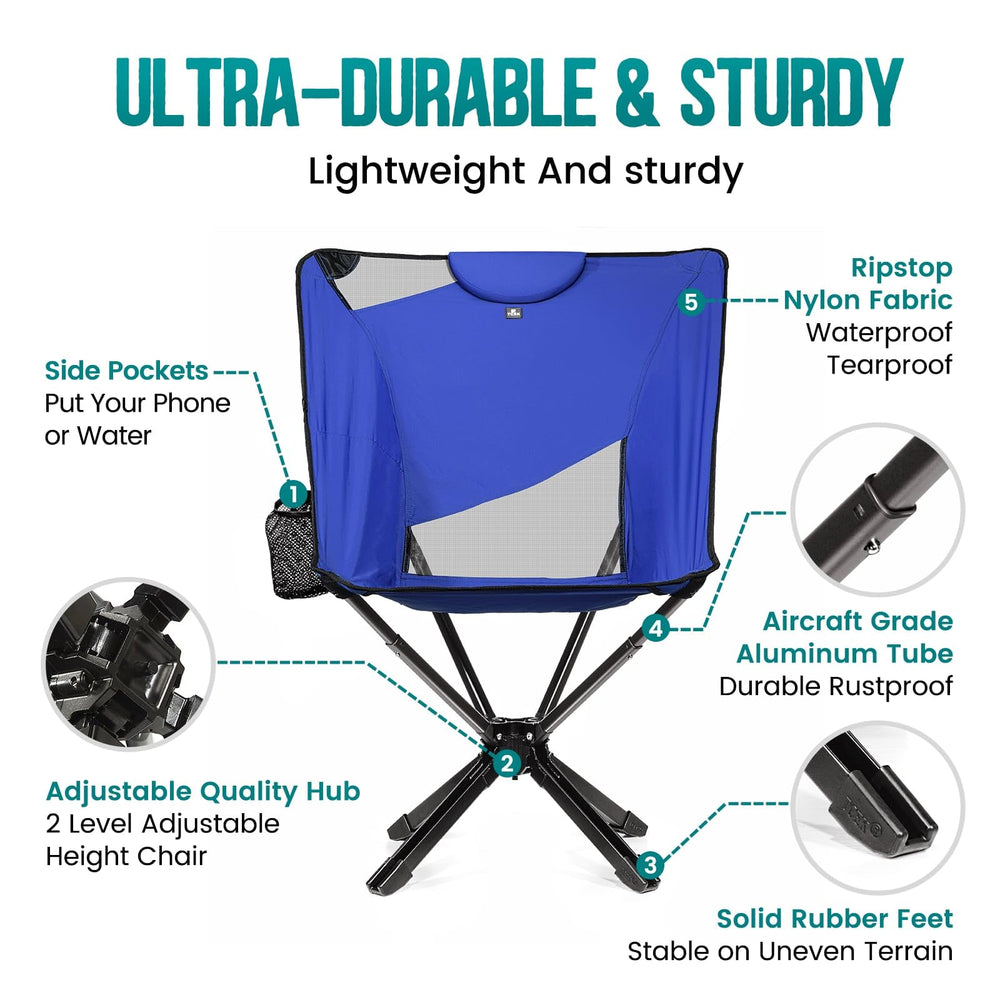TCEK Riselite easy-setup-20-seconds saves time between activities.