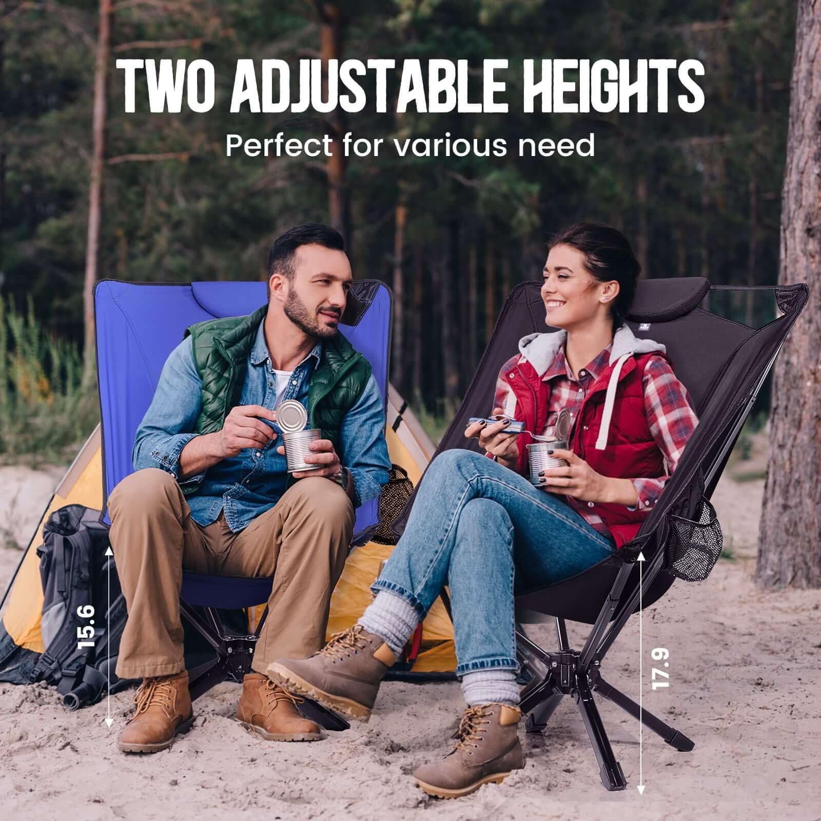 TCEK Riselite folded-compact emphasizes easy storage after a day outdoors.