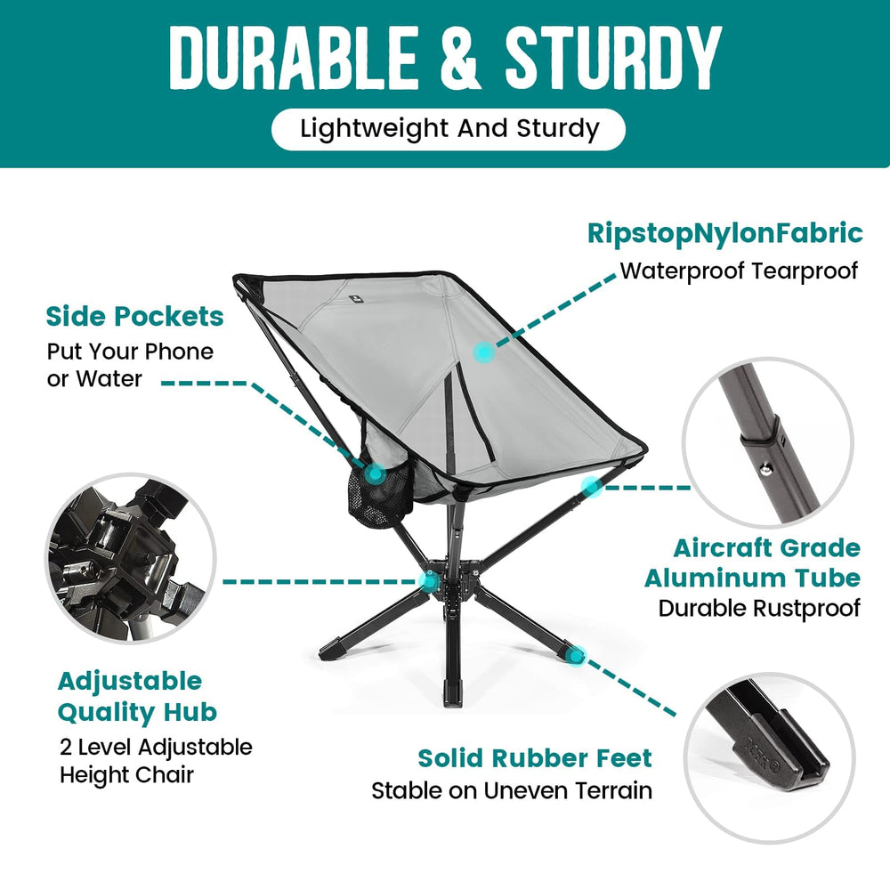 TCEK RiseLite lightweight-packable photo emphasizes easy packing for sports or picnics.