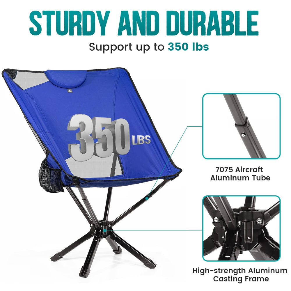 TCEK Riselite travel-bag-packability simplifies carrying to outdoor events.