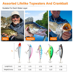 Soft worms and plastic baits from the 327-piece set
