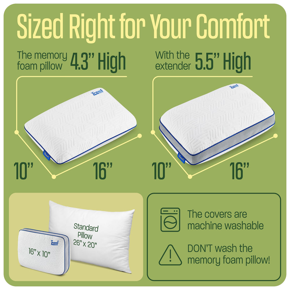 TCOMF camping pillow backpack attachment keeps it handy.