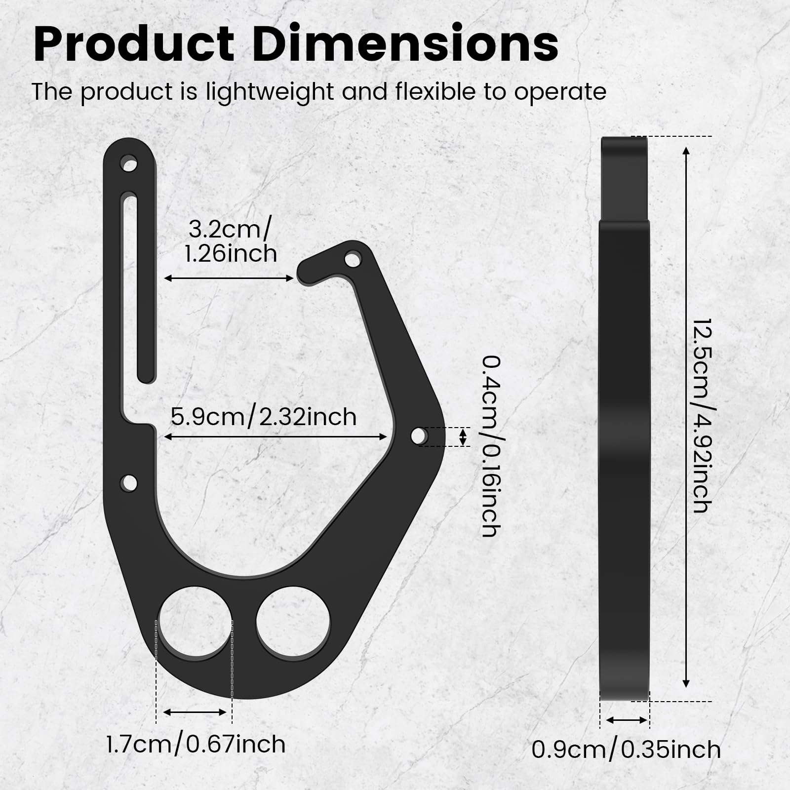 Tcwhniev arborist gear tree hook secures chainsaw safely on your harness during climbs.
