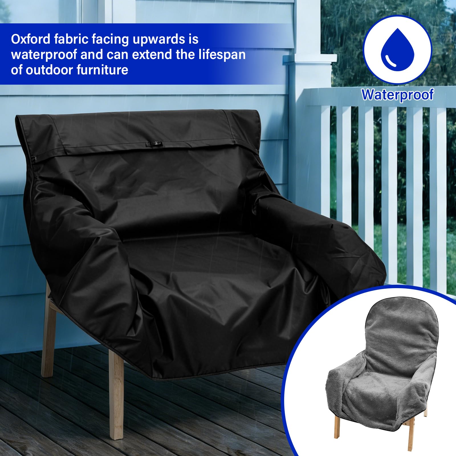 Tcwhniev blanket with wide compatibility fits most armchairs.