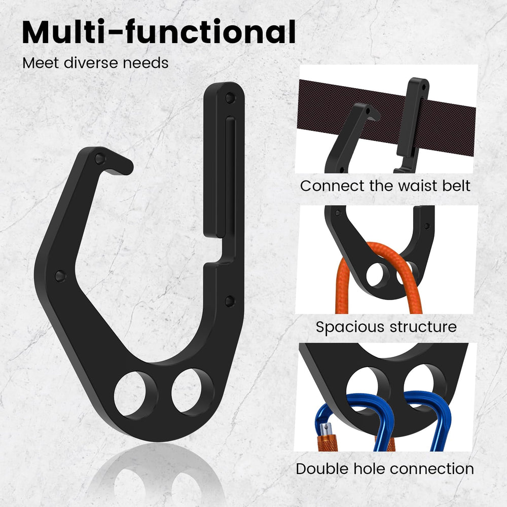 Tcwhniev double-hole connector adds versatility for belt buckles and accessories.
