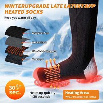 TCXCEO heated socks are machine washable for easy care and longevity.