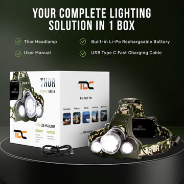TDC camo emergency strobe mode for signaling and safety.