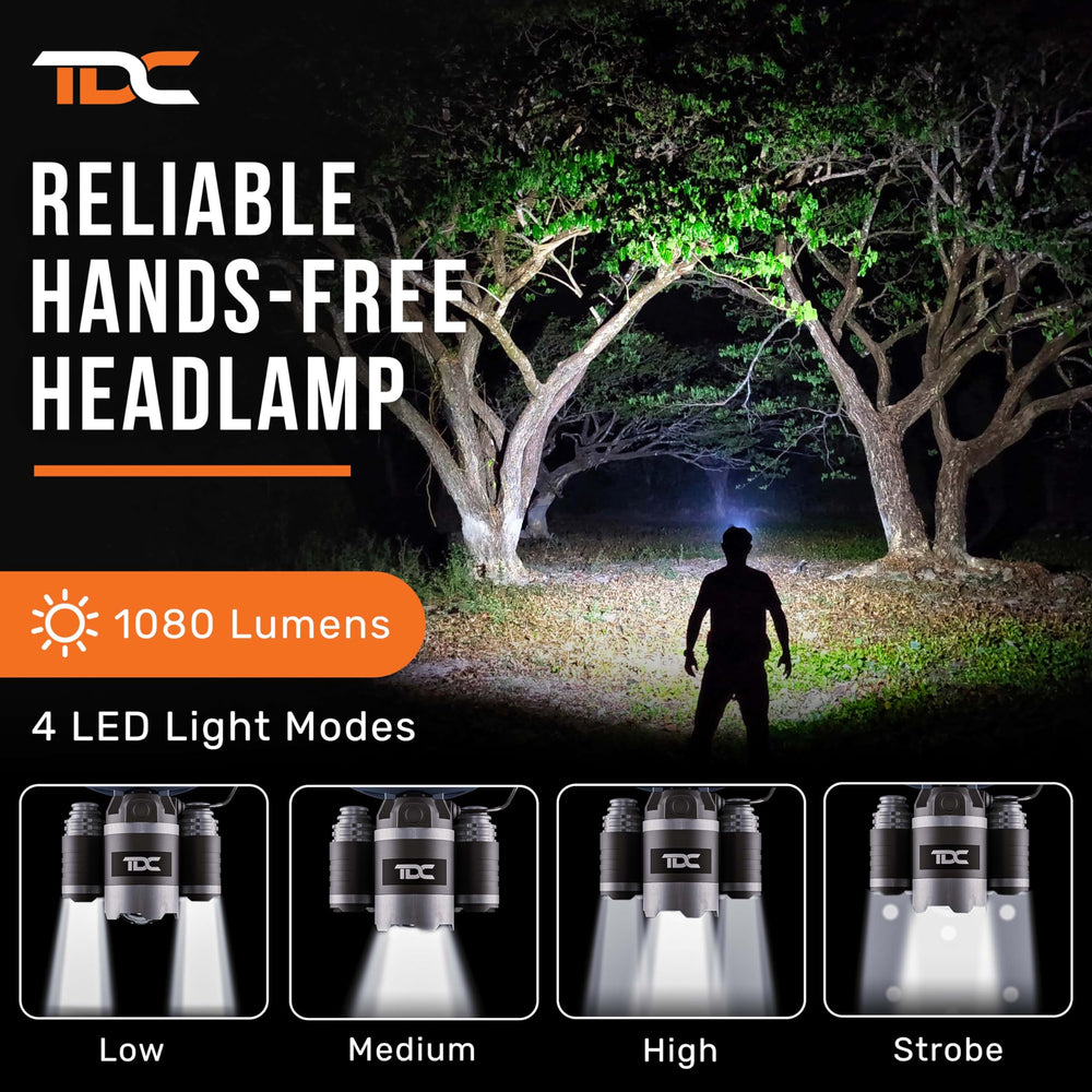 TDC THORLITE keychain recharge port with USB charging emphasis.