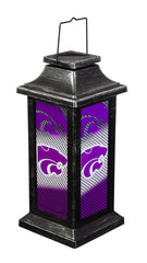 Team Sports America Kansas State solar lantern with side panel graphic for outdoor tailgating lighting