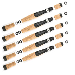 TEAMWILL 5-sets spinning rod handle pack for easy rod building and durable grip.