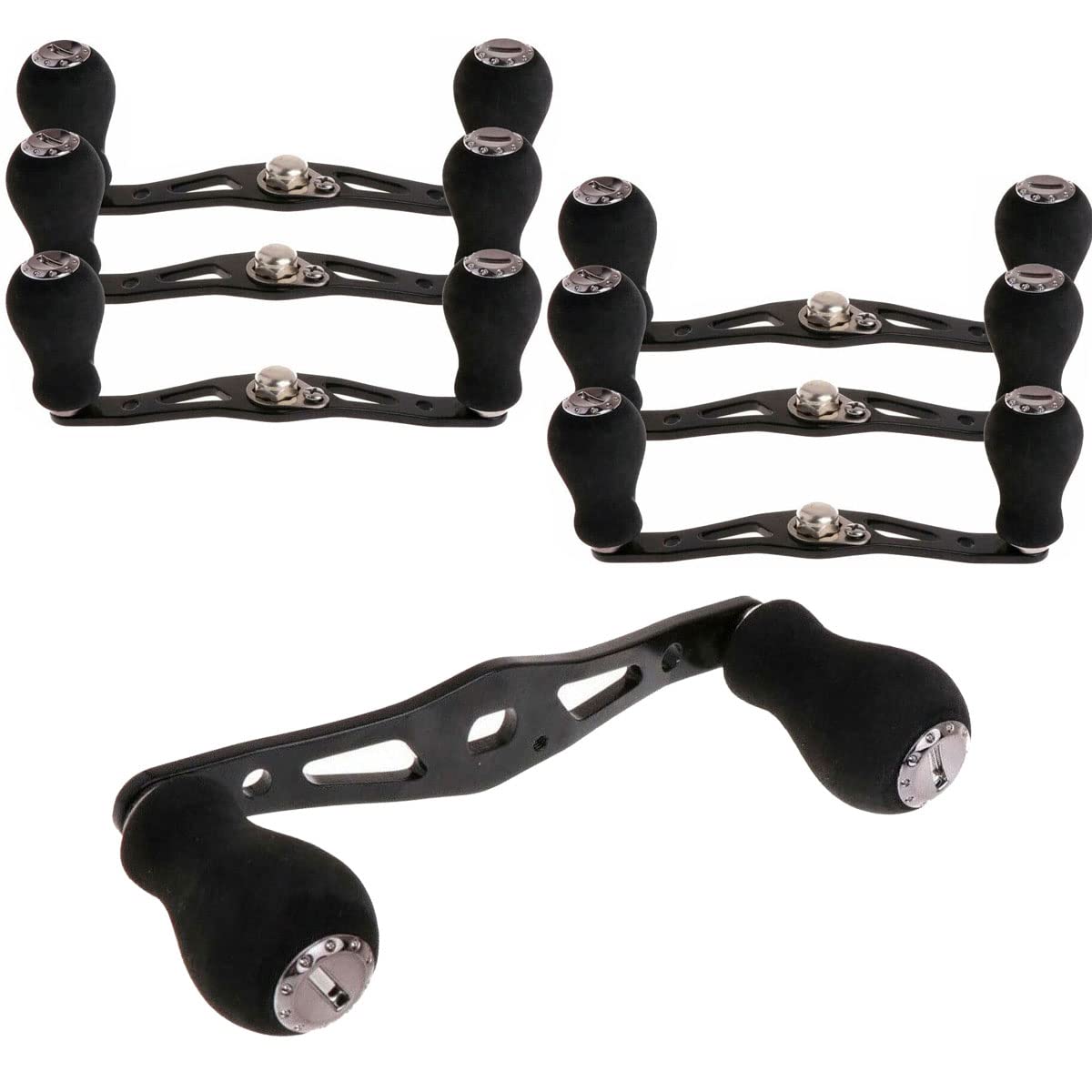 TEAMWILL 6pcs EVA power reel handle grip close-up highlights ergonomic comfort