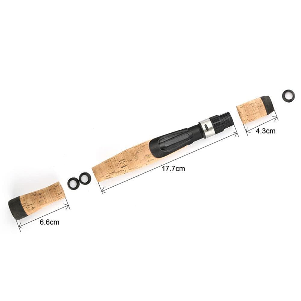 TeamWILL spinning rod handle with rubber winding check for secure fit.