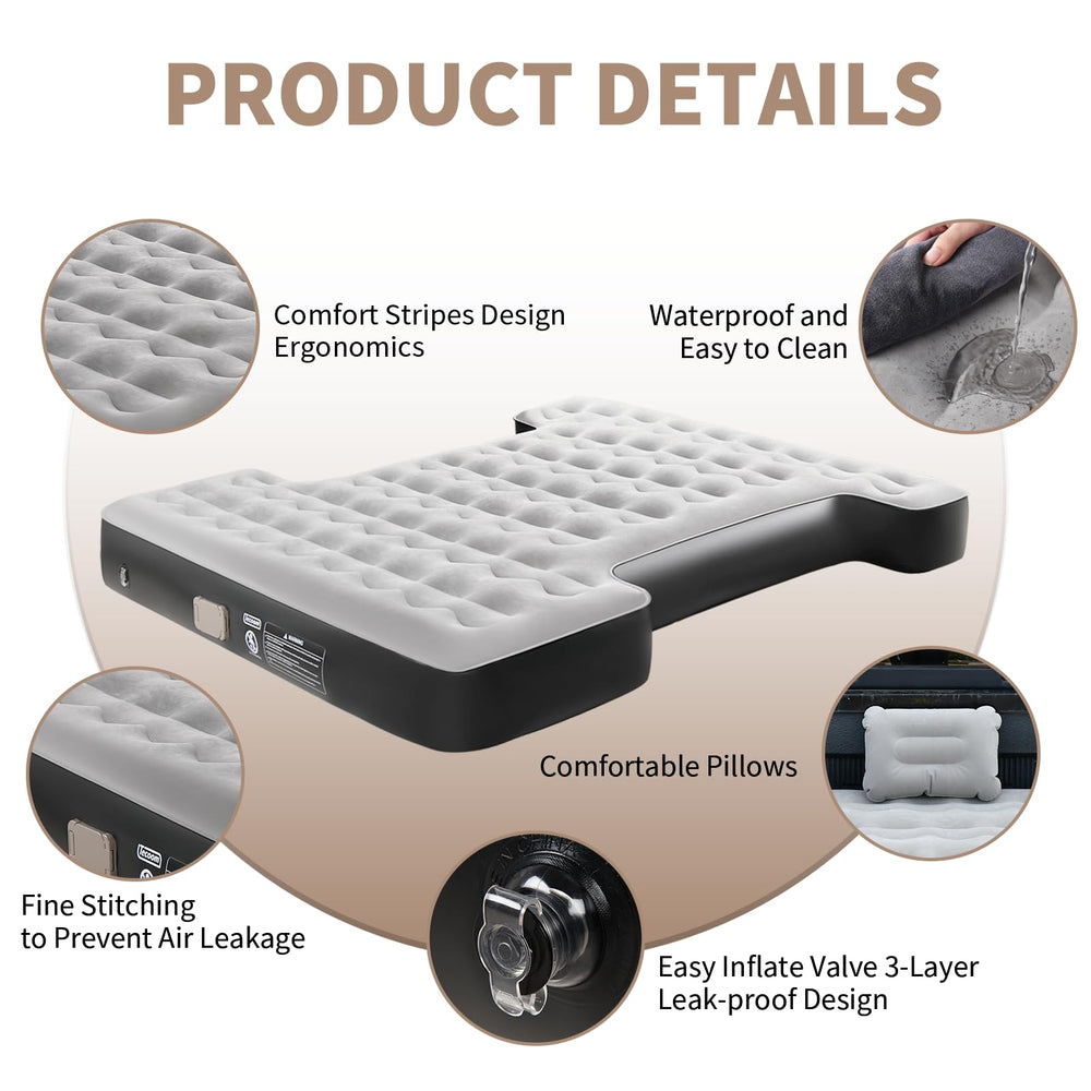 Tecoom 5.5–5.8 ft truck bed fit ensures full space utilization and great comfort