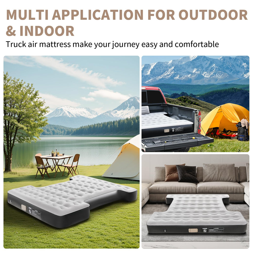 Tecoom cordless pump inflates and deflates in minutes for quick campsite readiness