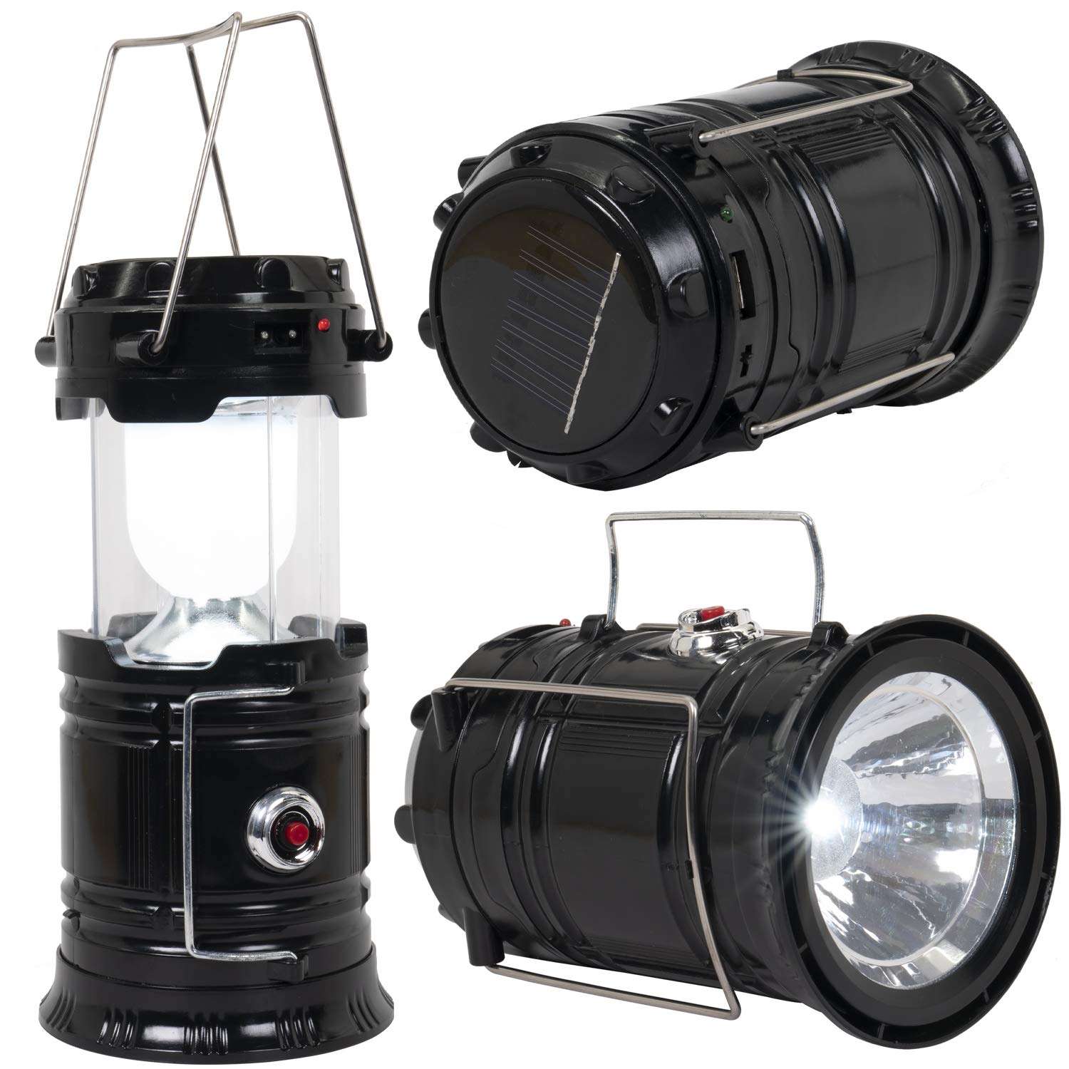 Technical Pro camping lantern with 360-degree glow for all-around campsite lighting.
