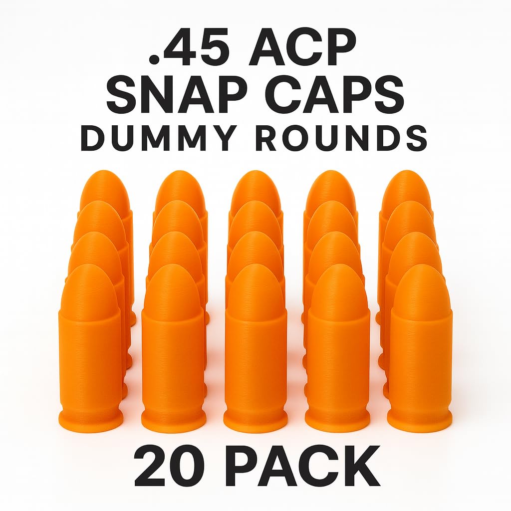 TechStudio3D inert rounds for dry-fire training with no primer or powder.