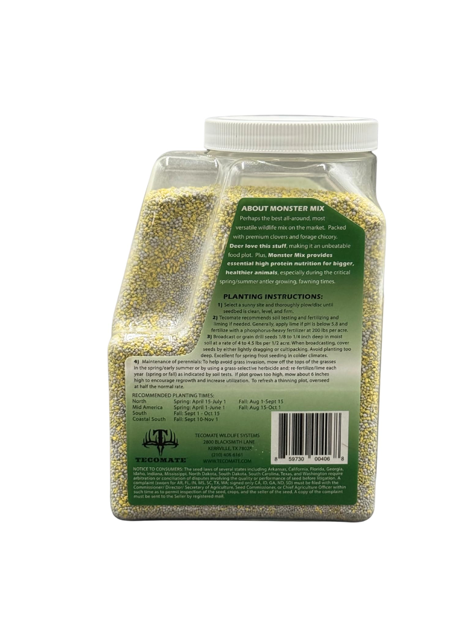 Tecomate Monster Mix clover-chicory bloom indicating healthy forage for deer.