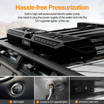 Tecoom aluminum pack mount lock adds security during travel.
