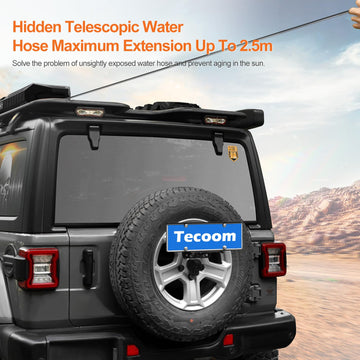 Tecoom durable PE material construction withstands rugged outdoor use.