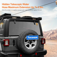 Tecoom durable PE material construction withstands rugged outdoor use.