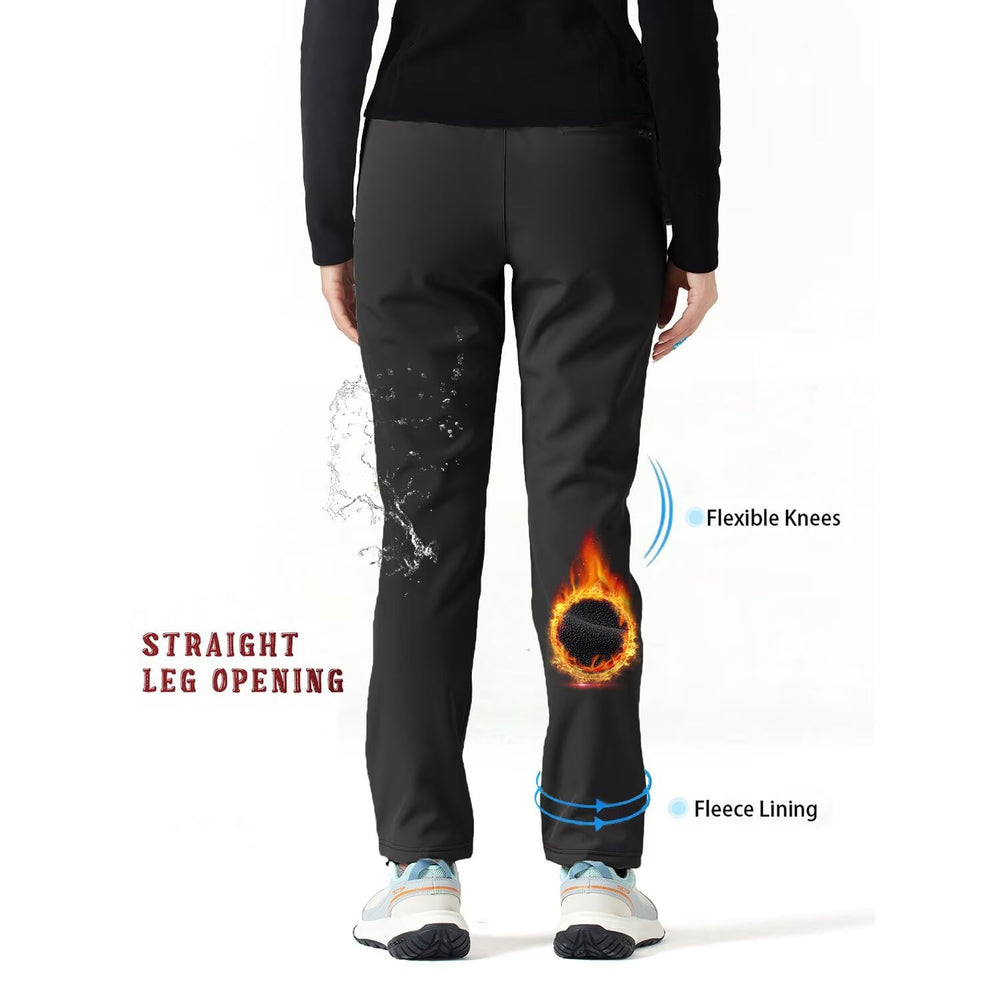 tectop women's fleece-lined winter hiking pants fleece lining adds warmth on cold hikes.