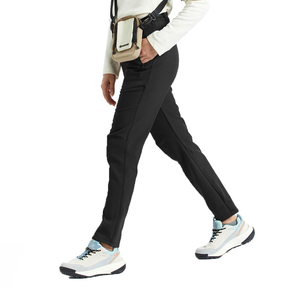 tectop women's hiking pants side pocket detail highlighting secure storage on trails.
