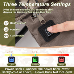 Teenyyou 2-pack heated chair with foldable carrying bag for easy transport