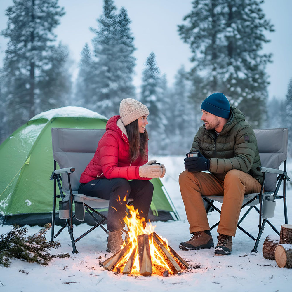 Teenyyou heated chair with side pocket and cup holder for easy-access essentials