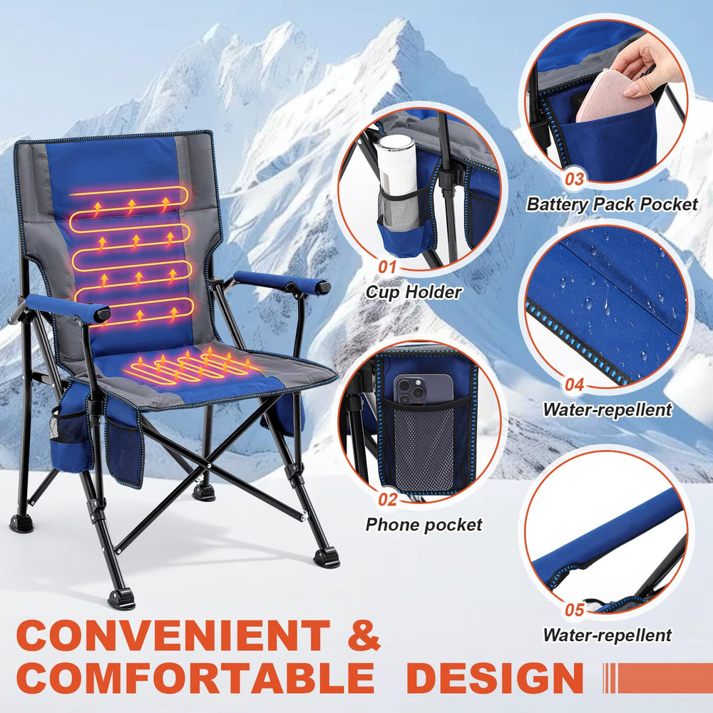 Teenyyou 2Pack heated camping chair storage bag keeps essentials organized.