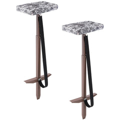 Teenyyou 2pack padded camo marsh seat in use for stable duck blind comfort