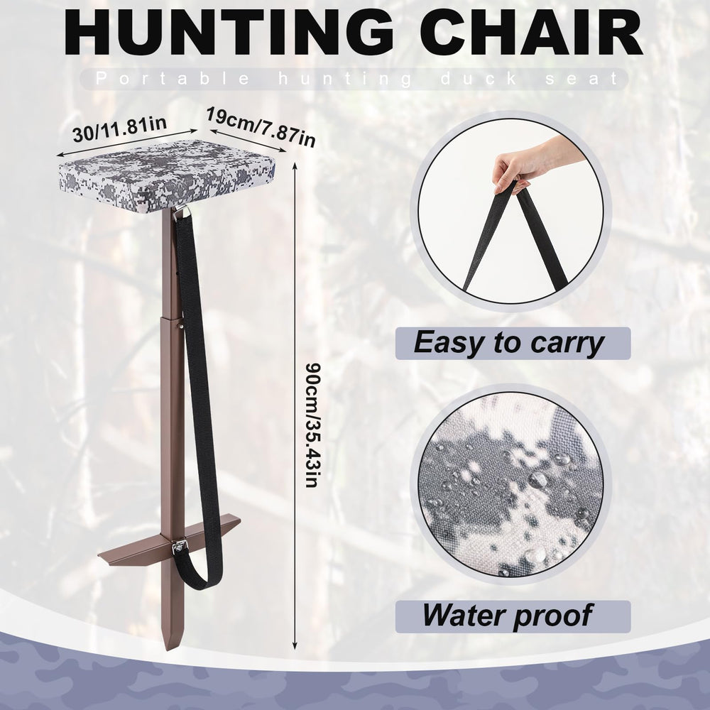 Teenyyou adjustable hunting chair height for optimal shooting posture