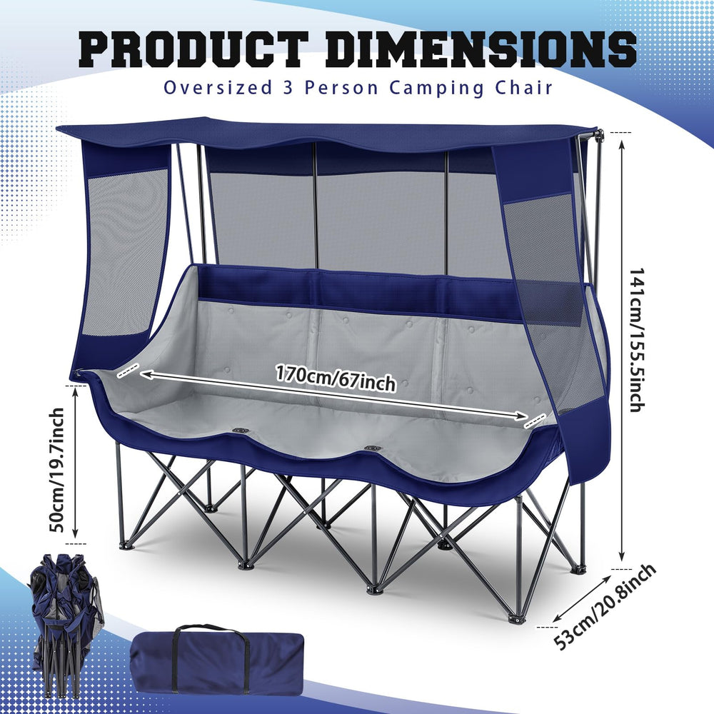 Teenyyou chair back shade panel blue blocks sun while lounging under the sky.