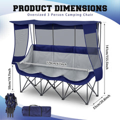 Teenyyou chair back shade panel blue blocks sun while lounging under the sky.