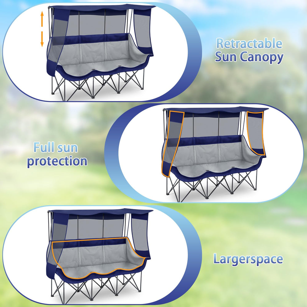 Teenyyou foldable chair with carry bag blue makes transport effortless.
