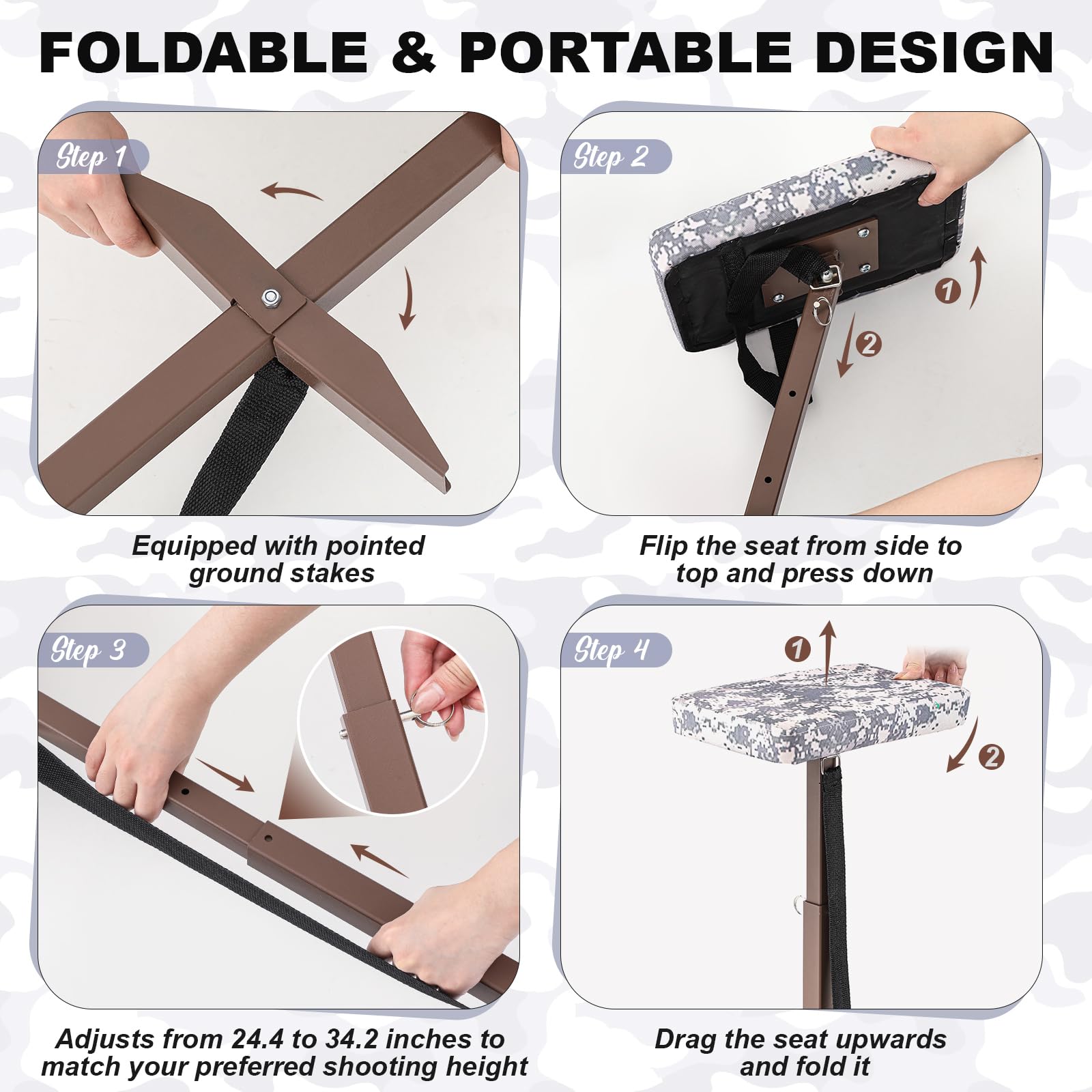 Teenyyou folding swamp seat compact and easy to transport