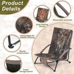 Teenyyou heated chair front pocket for portable power bank use in the field