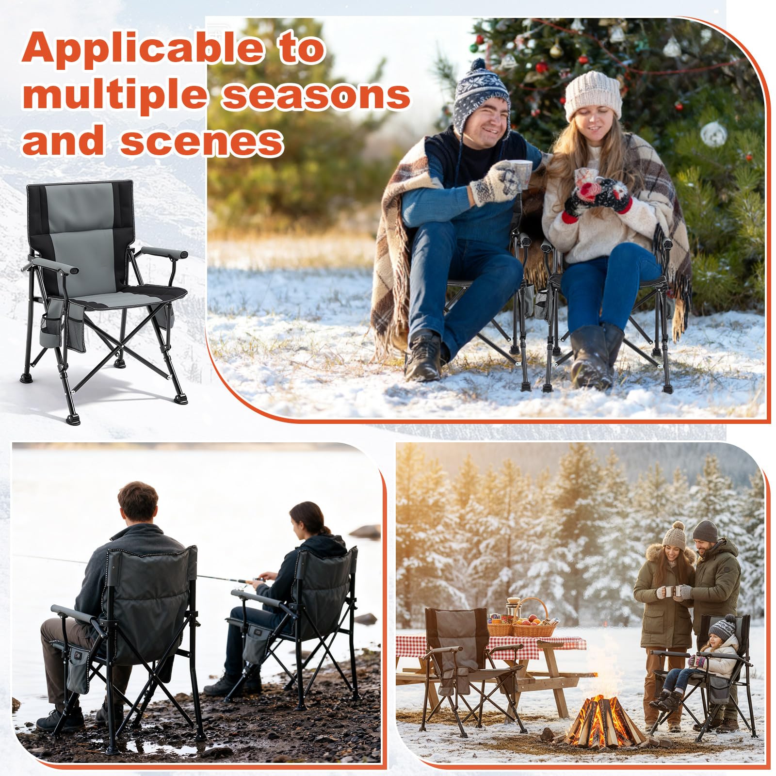Teenyyou heated chair 2-pack waterproof shell for all-weather use