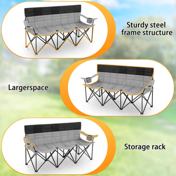 Teenyyou heavy-duty steel frame delivers sturdy support for outdoor use.