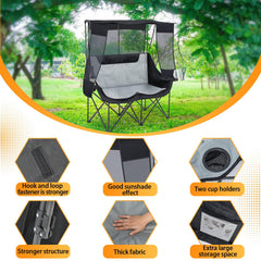 Teenyyou oversized two-person camping sofa highlights spacious seating for two outdoors.