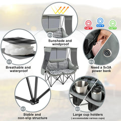 Teenyyou padded back support for lumbar comfort during long outdoor sessions