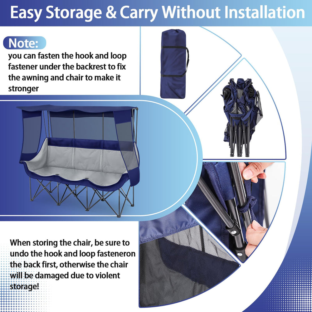 Teenyyou sturdy steel-frame chair blue offers long-lasting stability for outdoor use.