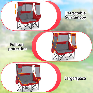Teenyyou sturdy steel frame supports durable outdoor use on lawn or beach.