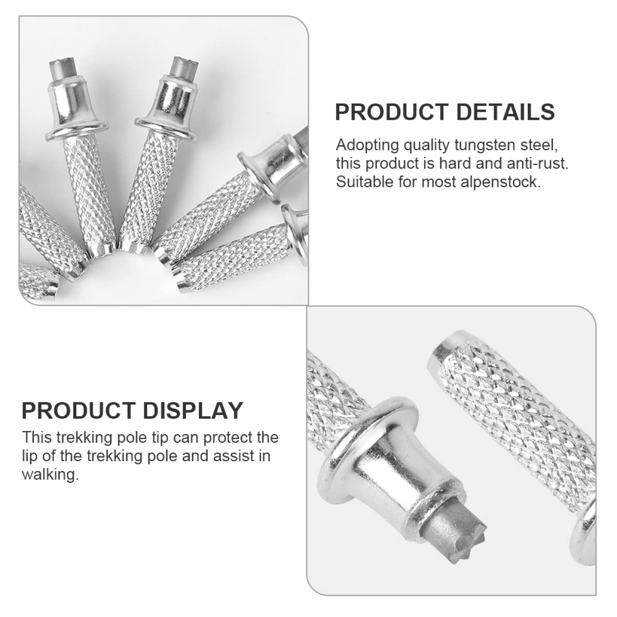 TEHAUX easy-install trekking tip enables fast replacements